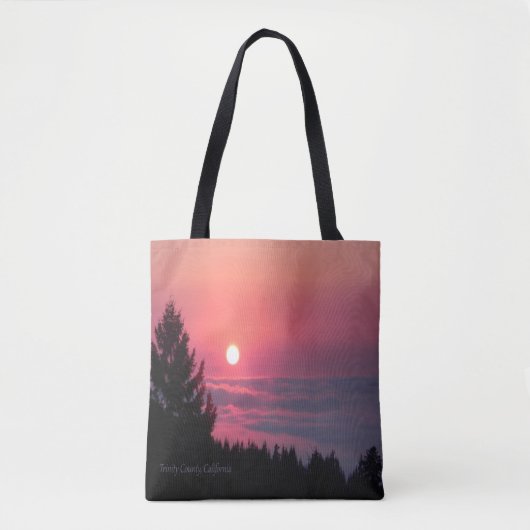 Tote Bag Coucher du soleil du comté de Trinity, la (Devant)