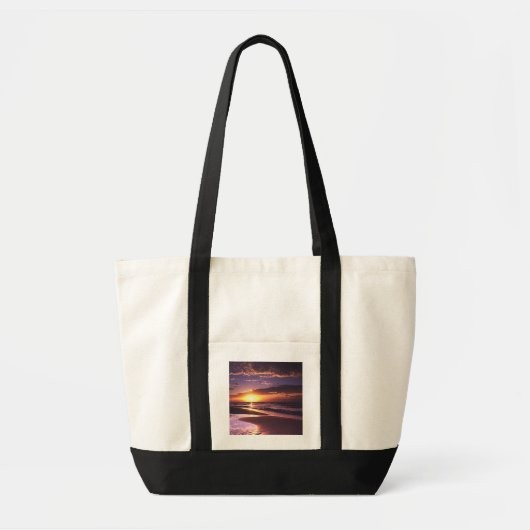 Tote Bag Coucher du soleil pourpre (Devant)