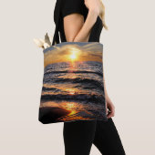 Tote Bag Coucher du soleil tropical de plage (De près)