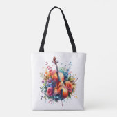 Tote Bag Coucou aquarelle et fleurs (Dos)