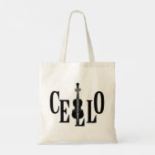 Tote Bag Coucou dans le violoncelle (Dos)