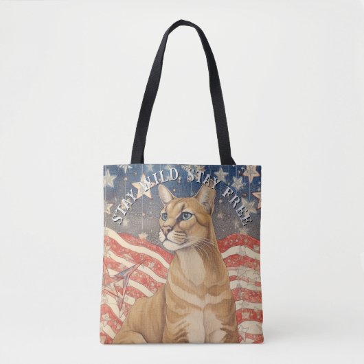 Tote Bag Cougar Stars and Stripes (Devant)