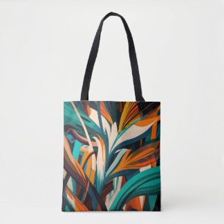 Tote Bag Couleur abstrait vert mélangé texture