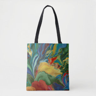 Tote Bag Couleur abstraite éclaboussant les couleurs d'eau