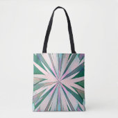 Tote Bag Couleur Abstraite verte, violette et bleue (Devant)