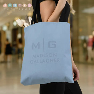 Tote Bag Couleur Bleu Bébé Pastel Clair Ciel Doux Uni