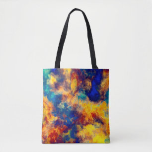 Tote Bag Couleur Bleu Rouge Jaune Turquoise multicolore