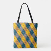 Tote Bag Couleur d'automne Motif Brown Jaune (Dos)