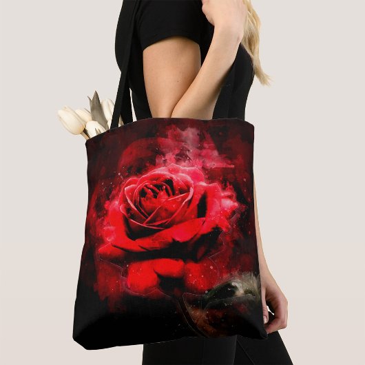 Tote Bag Couleur de fleur rouge - bb