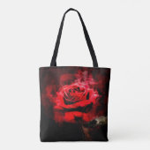 Tote Bag Couleur de fleur rouge - bb (Dos)