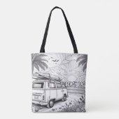 Tote Bag Couleur de l'écran Sunset Beach (Dos)