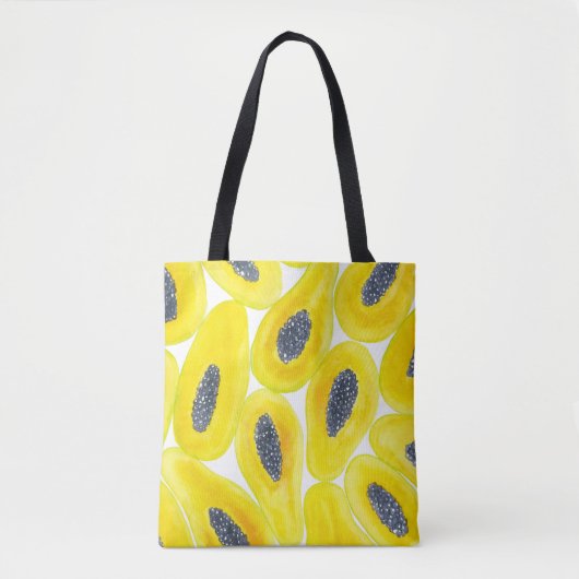 Tote Bag Couleur de Papaya (Devant)