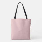 Tote Bag Couleur de tendance rose pâle (Dos)