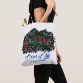 Tote Bag Couleur de vie élégante (De près)
