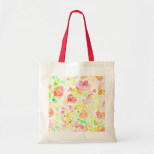 Tote Bag Couleur d'eau colorée mignonne motif floral