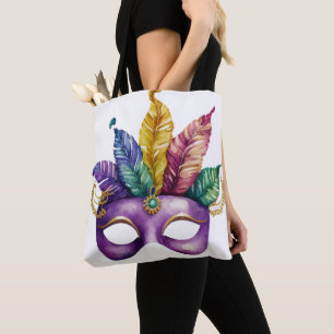 TOTE BAG COULEUR D'EAU MARDI GRAS MASQUE