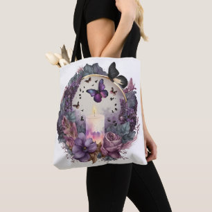 TOTE BAG COULEUR D'EAU MYSTIQUE BOUGIES ET MÈRES