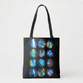 Tote Bag Couleur d'eau nébuleuse de la galaxie de la planèt (Devant)