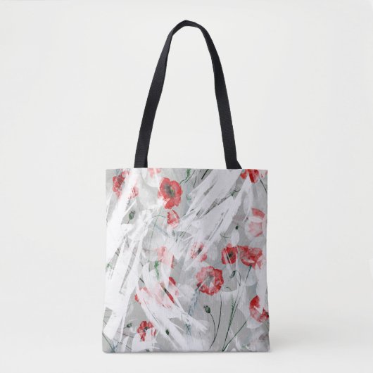 Tote Bag Couleur d'eau rouge pâle (Devant)