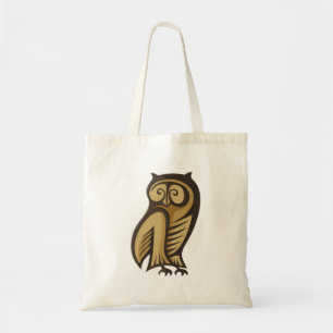 Tote Bag Couleur du symbole de hibou