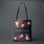 Tote Bag COULEUR ÉDITABLE Marine Bourgogne Rustique Boho Fl<br><div class="desc">COULEUR ARRIÈRE - PLAN CHANGEABLE. Style bohémien Allover Sac fourre-tout d'impression avec aquarelle illustration de bordeaux, marsala, pivoines rouges et roses et roses avec plumes accent sur arrière - plan bleu marine. Il est parfait pour les événements automne/automne/hiver, fleuris et bohème. Des articles correspondants sont également disponibles. * Veuillez cliquer...</div>