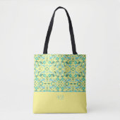Tote Bag Couleur jaune et bleu (Devant)