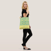 Tote Bag Couleur jaune et bleu (Sur le modèle)