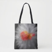 Tote Bag Couleur partielle de la fleur rouge Dahlia (Devant)