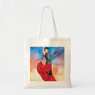 Tote Bag Couleur pour aquarelle de DANSEUR de FLAMENCO