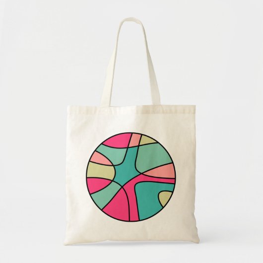 Tote Bag Couleur ronde Abstraite 160422(04) (Devant)