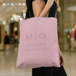 Tote Bag Couleur Rose Saumon Pêche Pastel Douce Lumière Sol