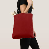 Tote Bag Couleur rouge foncé (De près)