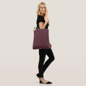 Tote Bag Couleur solide bordeaux (Sur le modèle)
