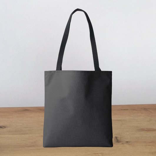 Tote Bag Couleur solide noire Eerie