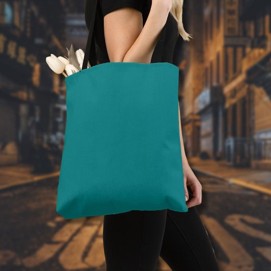 Tote Bag Couleur solide turquoise | Classique | Élégant