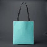 Tote Bag Couleur solide turquoise moyenne<br><div class="desc">Feminité, couleur girlish Style. Un turquoise représente le calme, la créativité et l'équilibre émotionnel. Sans aucun doute, c'est un look attrayant, tendance, adorable. Ravi de l'avoir et d'exister autour de vous.</div>