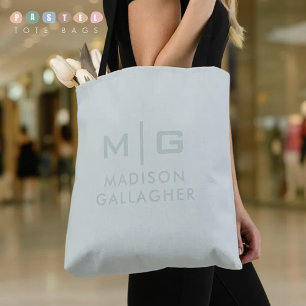 Tote Bag Couleur Verte Mousse de Sauge Pastel Douce Lumière
