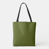 Tote Bag couleur verte olive (Dos)