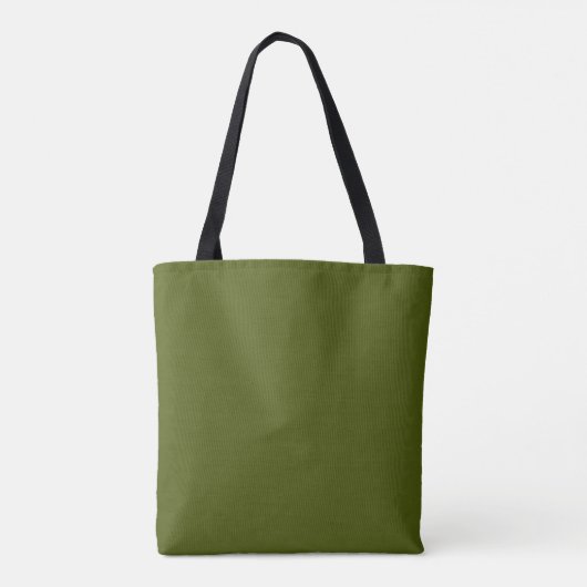 Tote Bag couleur verte olive (Dos)