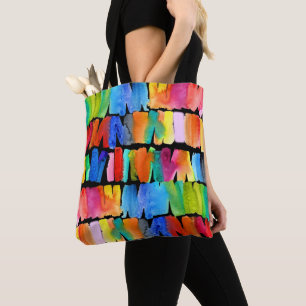 Tote Bag Couleurs abstraites modernes couleurs folles d'éme