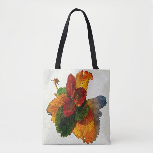 Tote Bag Couleurs colorées des feuilles d'automne (Devant)