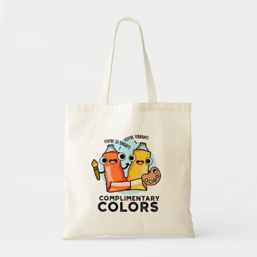 Tote Bag Couleurs Compliables Funny Paint Pun (Devant)