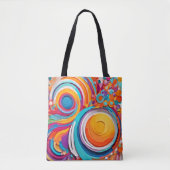 Tote Bag Couleurs d'art Badaist vives (Devant)