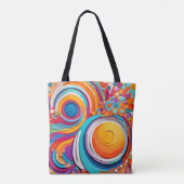Tote Bag Couleurs d'art Badaist vives (Dos)