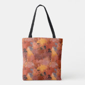 Tote Bag Couleurs d'automne Abstrait Aquarelle Art (Dos)