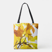 Tote Bag Couleurs d'automne, feuille (Dos)