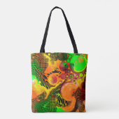 Tote Bag Couleurs d'automne personnalisées Abstrait pour la (Dos)