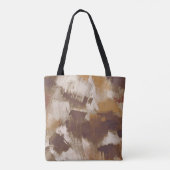 Tote Bag Couleurs de café Abstraites Paint Strokes (Dos)