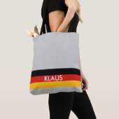 Tote Bag COULEURS DE DRAPEAU ALLEMANDE + vos idées (De près)