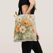 Tote Bag Couleurs de fleurs d'été (De près)